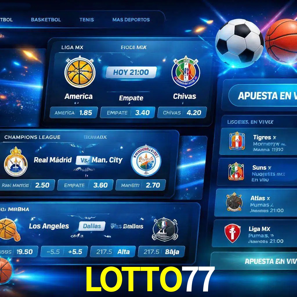 Mercados de apuestas deportivas LOTTO77 para jugadores en México