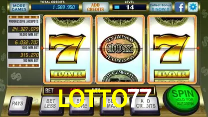 Exhibición de bonos LOTTO77 para jugadores en México con interfaz de juego promocional